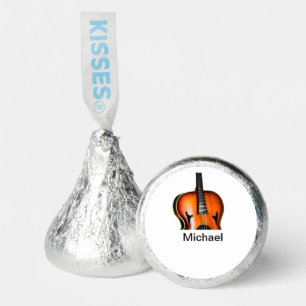 Add you name text brown violin music lover throw p hershey®'s kisses®