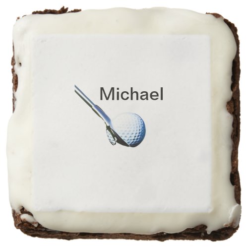 Add you name text golf ball club sports equipment  brownie