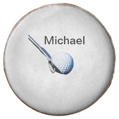 Add you name text golf ball club sports equipment  chocolate covered oreo