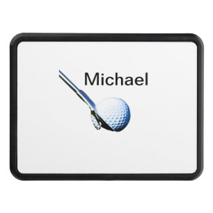 Add you name text golf ball club sports equipment hitch cover
