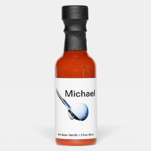 Add you name text golf ball club sports equipment hot sauces