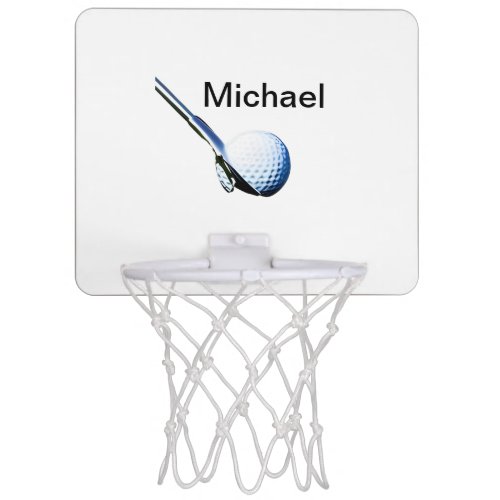 Add you name text golf ball club sports equipment  mini basketball hoop