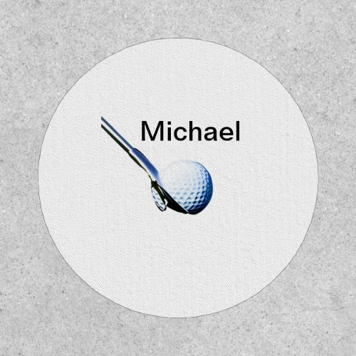 Add you name text golf ball club sports equipment  patch