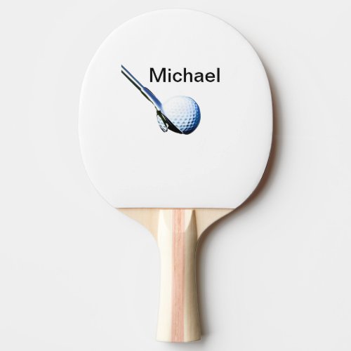Add you name text golf ball club sports equipment  ping pong paddle
