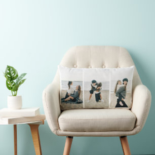 Add Your 3 Photo Throw Pillow