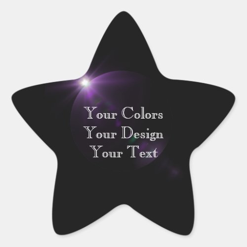 Add Your Art _ Create Your Own Star Sticker