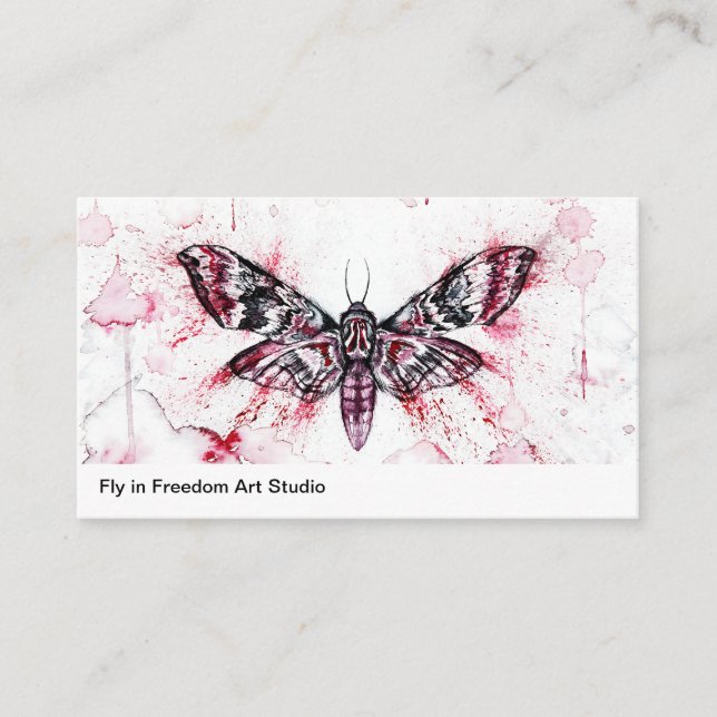 Add Your Art QR Code Photo Business Card (Front)