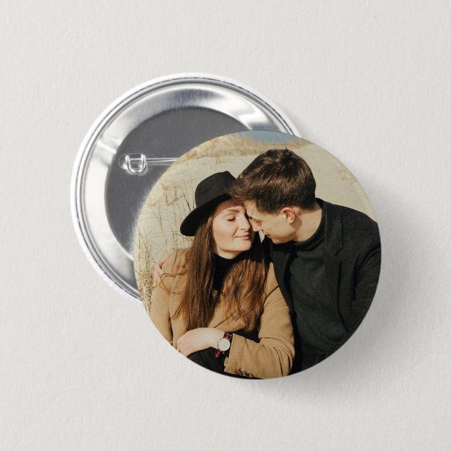 Add Your Awesome Photo Trendy Button (Front & Back)