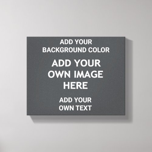Add your background color your image your  text  canvas print