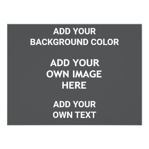 Add your background color your image your  text  photo print