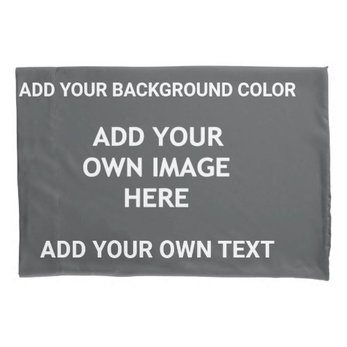 Add your background color your image your  text pillow case