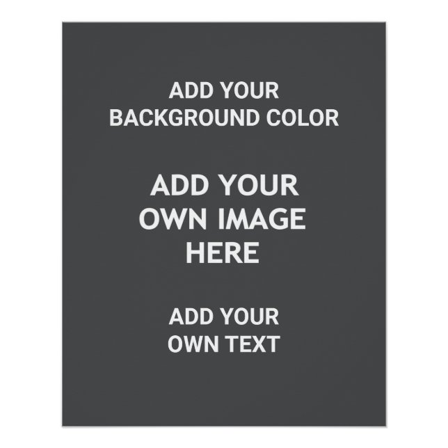 Add your background color, your image, your  text  poster (Front)