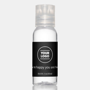 Add Your (Black & White) Logo and Message Hand Sanitizer