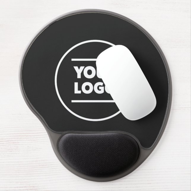 Add Your (Black & White) Logo Gel Mouse Pad (Left Side)