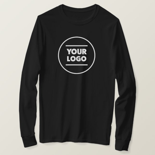 Add Your (Black & White) Logo T-Shirt (Design Front)