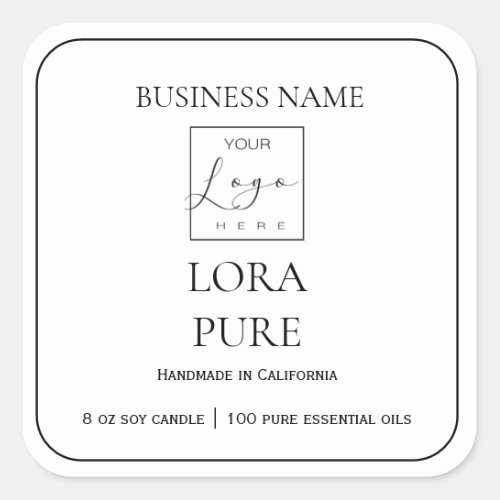  Add Your Brand black and white product label