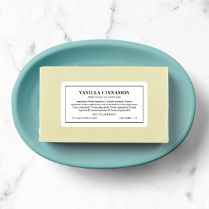 Add Your Brand Black Border Ingredients List Label