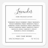 Elegant White Professional Simple Modern Template Label | Zazzle