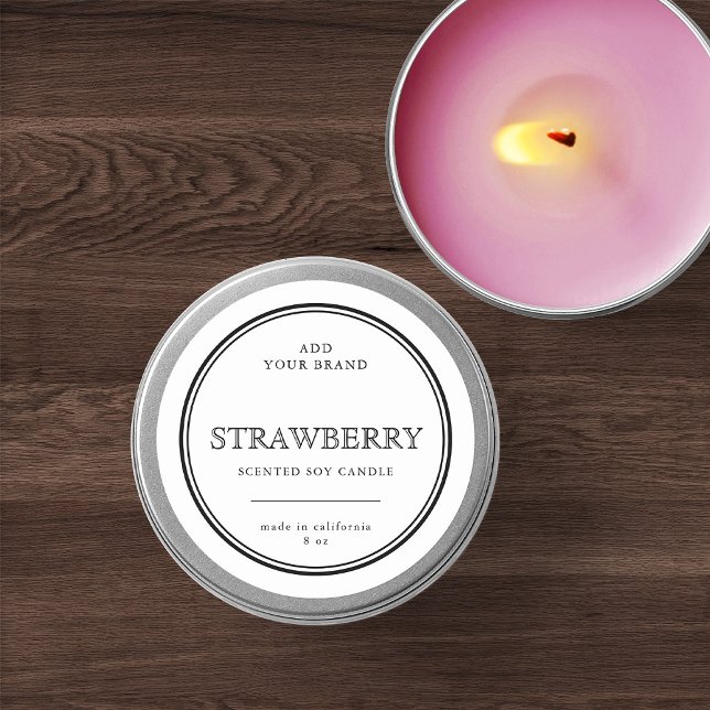 Add Your Brand Classic Black Border Product Label (Creator Uploaded)