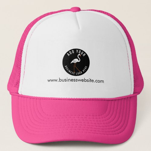 Add Your Brand Logo and Website Address Employee Trucker Hat
