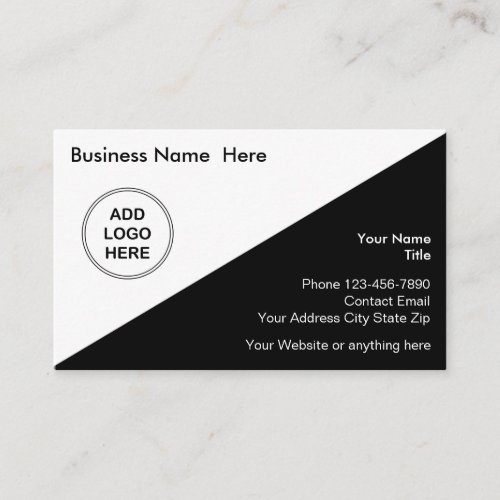 Add Your Brand Logo Business Cards