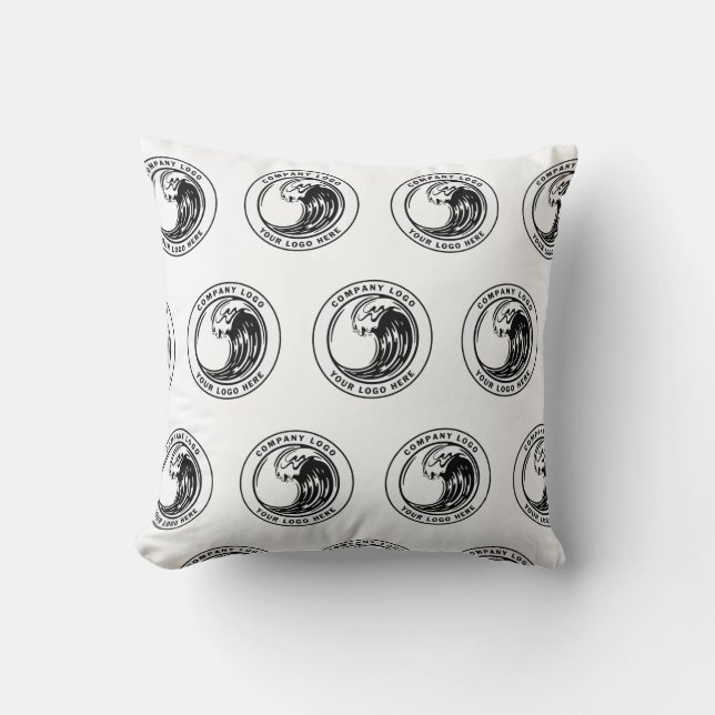 Add Your Brand Logo Business Showroom Throw Pillow (Front)