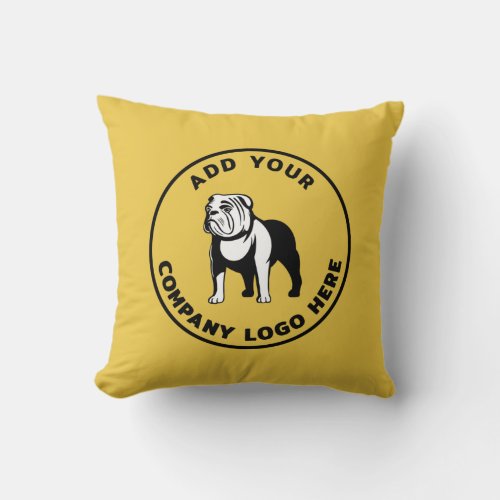 Add Your Brand Logo Company Promotional Swag Throw Pillow