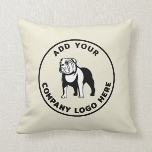 Add Your Brand Logo Company Reopening Throw Pillow