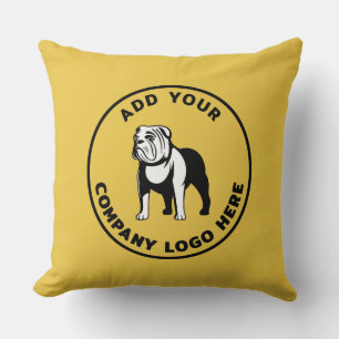 Add Your Brand Logo Company Showroom Throw Pillow