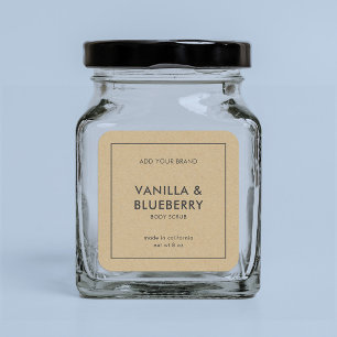 Add Your Brand Minimalist Kraft Product Label