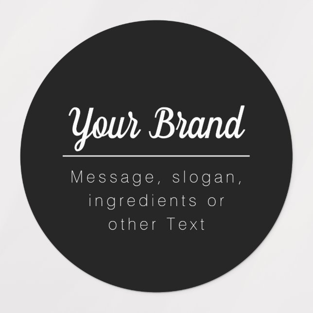Add Your Brand or other text Labels (Design 1)