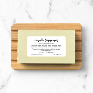 Add Your Brand Script Typewriter Ingredients List Label