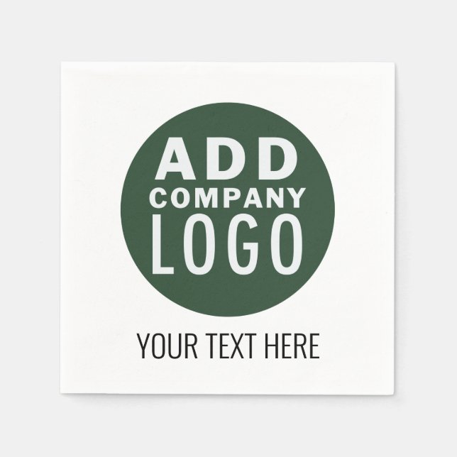 Add Your Branded Corporate Business Logo Napkins (Front)