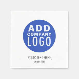Add Your Branded Corporate Business Logo Paper Napkins