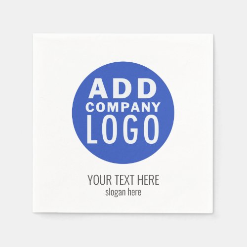 Add Your Branded Corporate Business Logo Paper Napkins