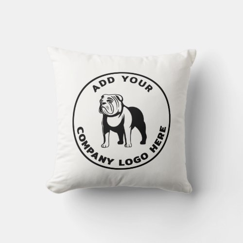 Add Your Branded Corporate Business Logo Throw Pillow