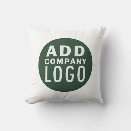 Add Your Branded Corporate Business Logo Throw Pillow