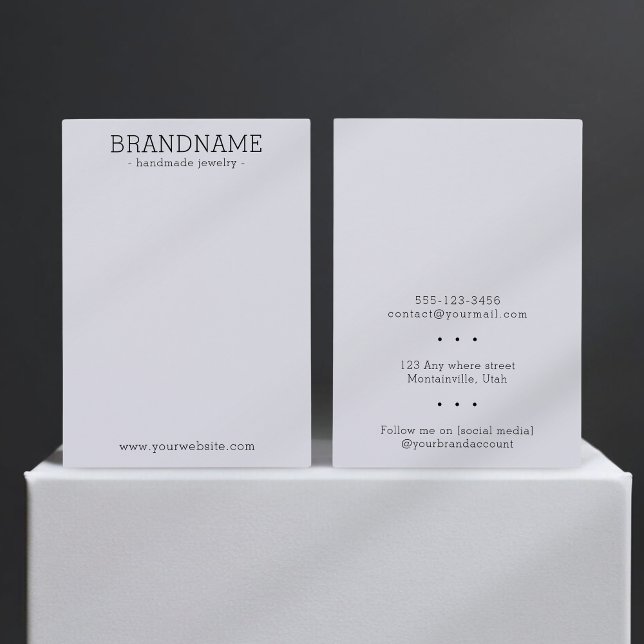 Add your BRANDNAME All-in-one Jewelry Display Card (Creator Uploaded)