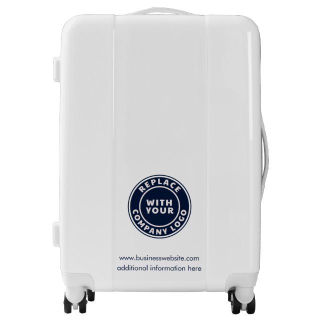 Add Your Business and Brand Logo Company Showroom Luggage (Front)