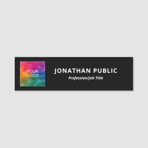 Add Your Business Company Logo Here Template Name Tag