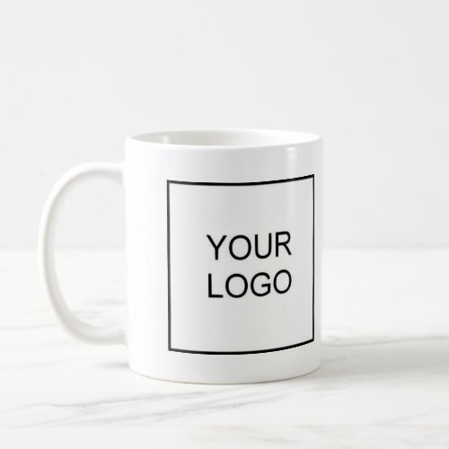 Add Your Business Company Logo Name Text Coffee Mug