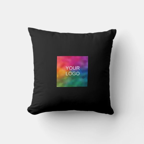 Add Your Business Company Logo Template Elegant Throw Pillow