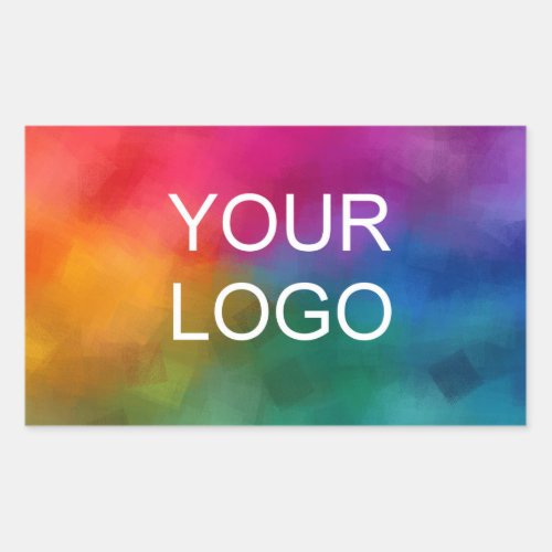 Add Your Business Company Team Logo Here Template Rectangular Sticker