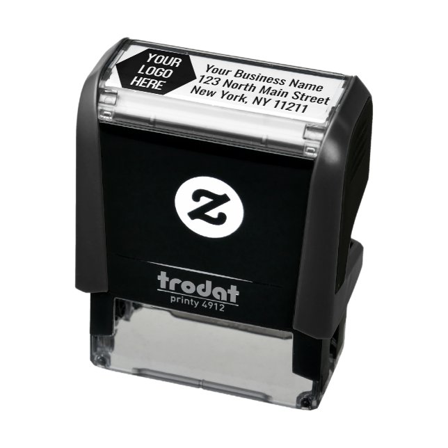 Add Your Business Logo Address Self-inking Stamp (Product)