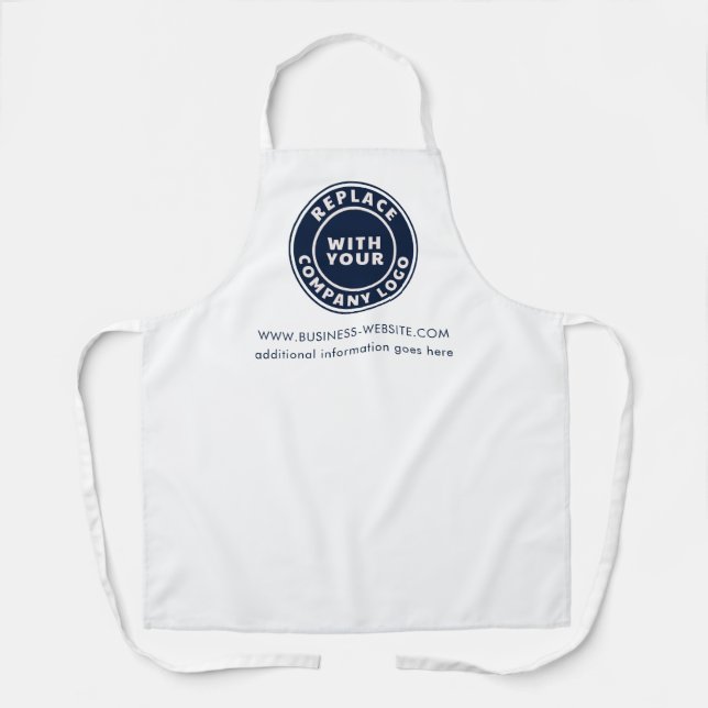 Add Your Business Logo and Brand Website Custom Apron (Front)