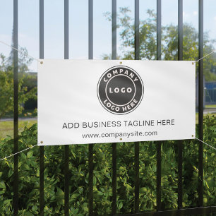 Add Your Business Logo and Company Website Banner