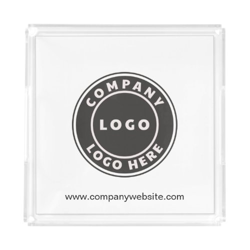 Add Your Business Logo and Company Website Custom Acrylic Tray