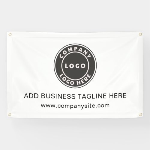 Add Your Business Logo and Company Website Custom Banner