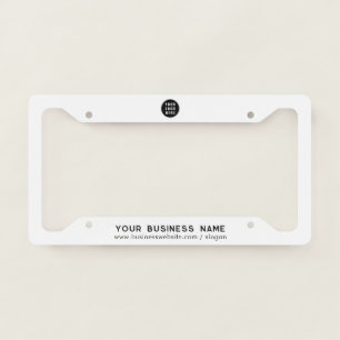 Add Your Business Logo and Company Website Custom License Plate Frame