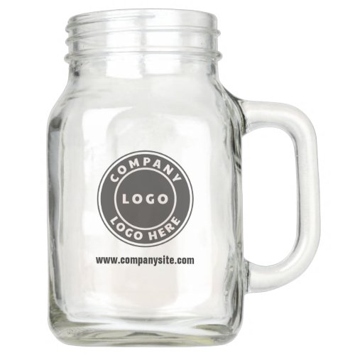 Add Your Business Logo and Company Website Custom Mason Jar